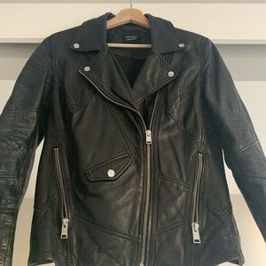 Lamarque black leather jacket